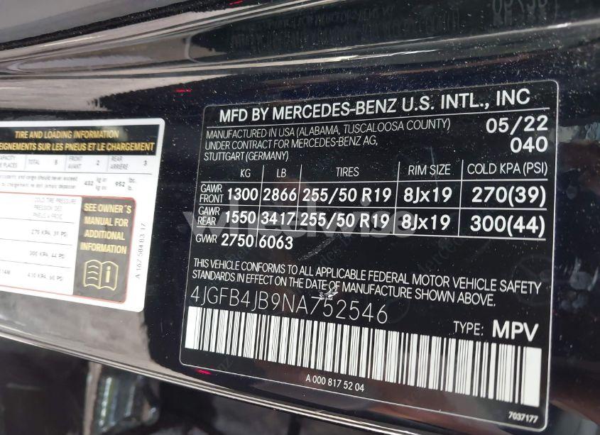 Photo 9 of 2022 Mercedes-benz Gle 350 (VIN 4JGFB4JB9NA752546)