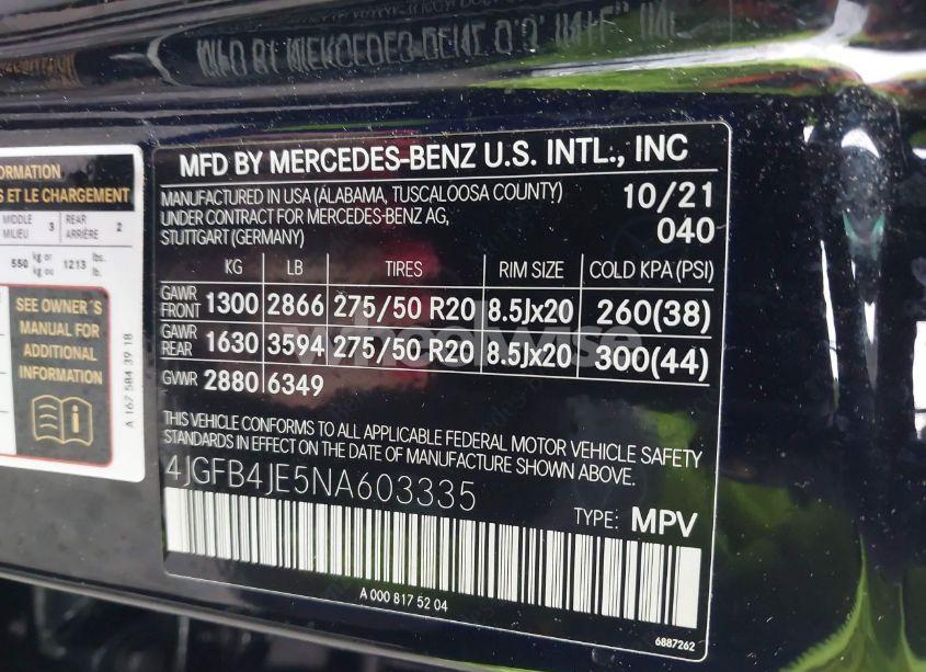 Photo 9 of 2022 Mercedes-benz Gle 350 (VIN 4JGFB4JE5NA603335)
