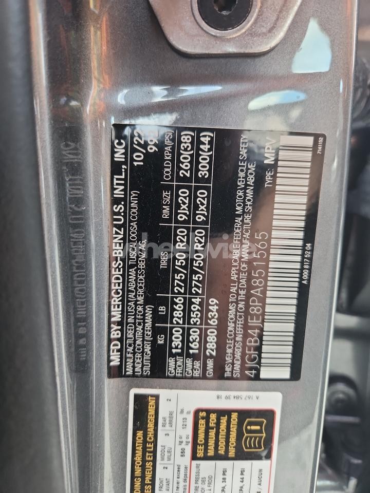 Photo 13 of 2023 MERCEDES-BENZ GLE 350 (VIN 4JGFB4JE8PA851565)