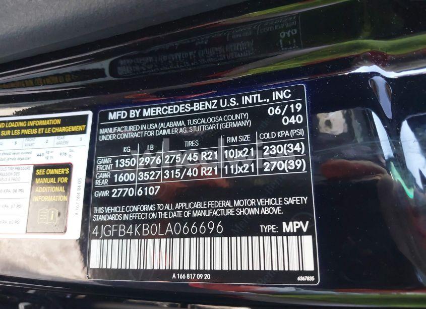 Photo 9 of 2020 Mercedes-benz Gle 350 4MATIC (VIN 4JGFB4KB0LA066696)