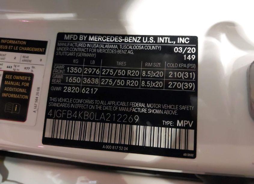 Photo 9 of 2020 Mercedes-benz Gle 350 4MATIC (VIN 4JGFB4KB0LA212269)