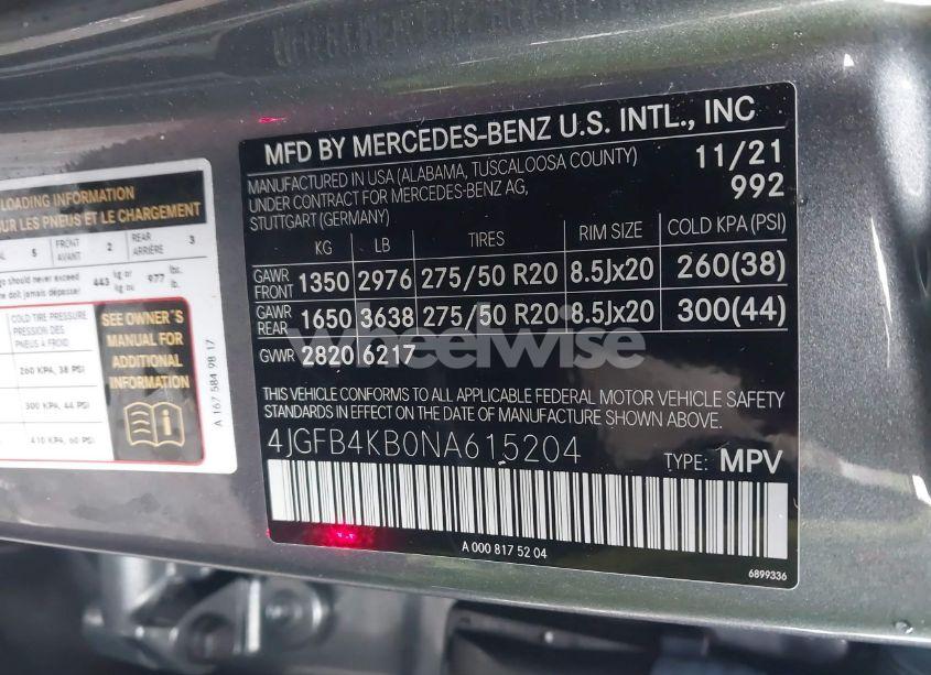Photo 9 of 2022 Mercedes-benz Gle 350 4MATIC (VIN 4JGFB4KB0NA615204)