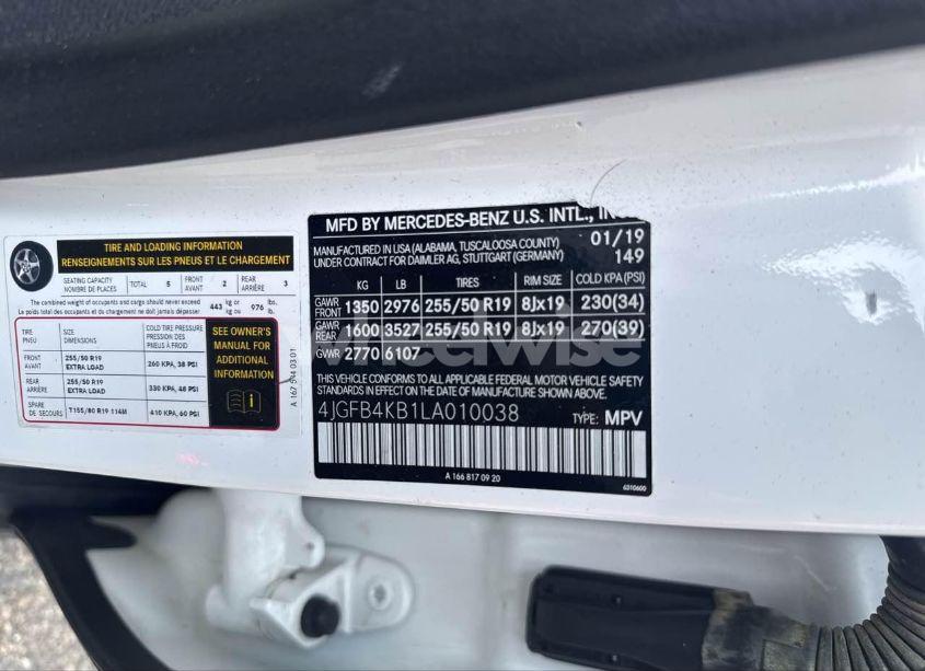 Photo 9 of 2020 Mercedes-benz Gle 350 4MATIC (VIN 4JGFB4KB1LA010038)