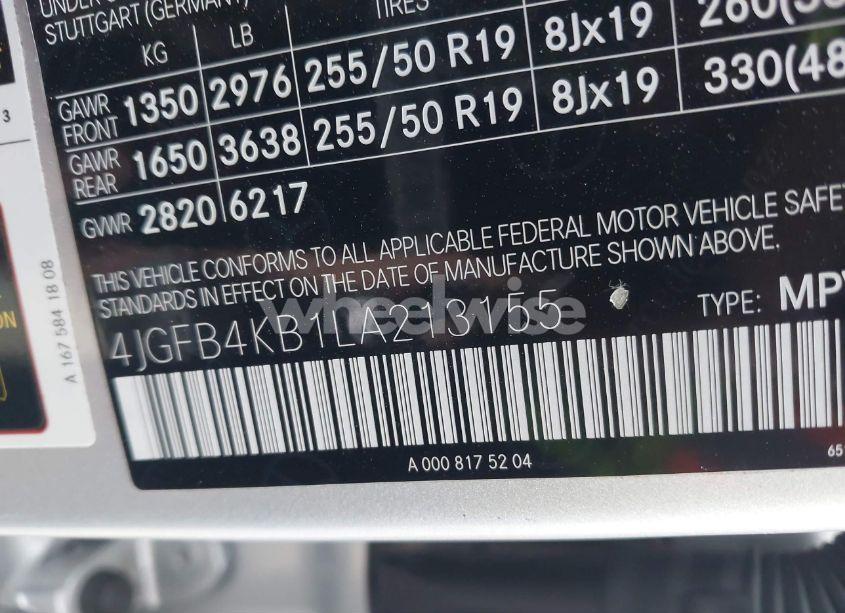 Photo 9 of 2020 Mercedes-benz Gle 350 4MATIC (VIN 4JGFB4KB1LA213155)