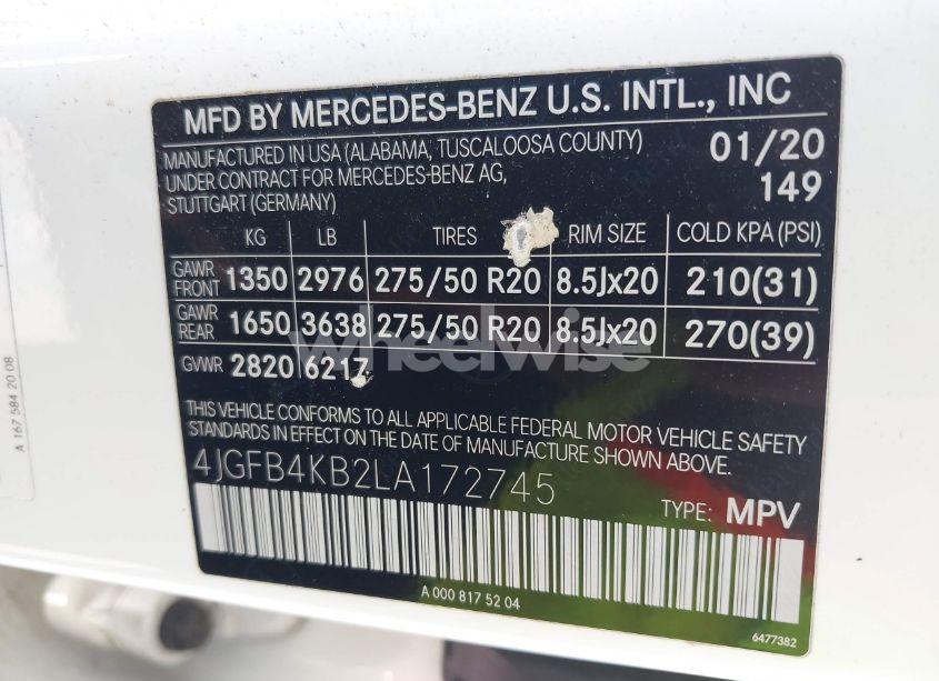 Photo 9 of 2020 Mercedes-benz Gle 350 4MATIC (VIN 4JGFB4KB2LA172745)