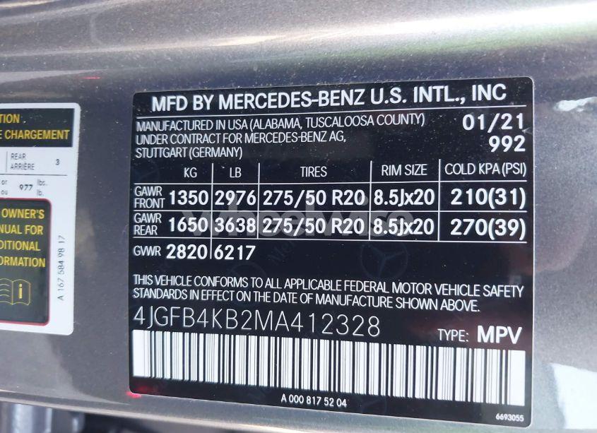 Photo 9 of 2021 Mercedes-benz Gle 350 4MATIC (VIN 4JGFB4KB2MA412328)