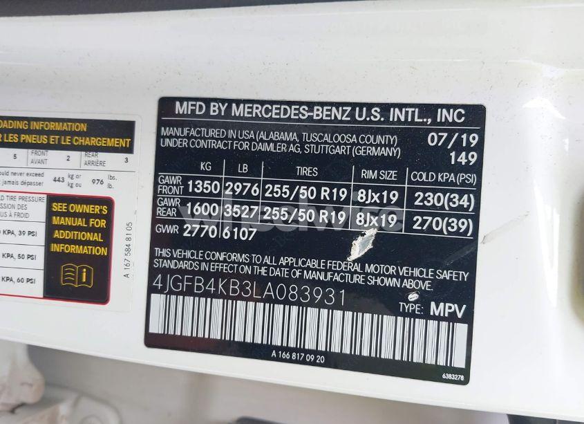 Photo 9 of 2020 Mercedes-benz Gle 350 4MATIC (VIN 4JGFB4KB3LA083931)