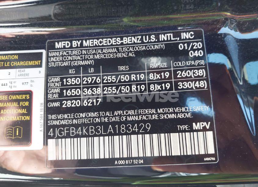 Photo 9 of 2020 Mercedes-benz Gle 350 4MATIC (VIN 4JGFB4KB3LA183429)