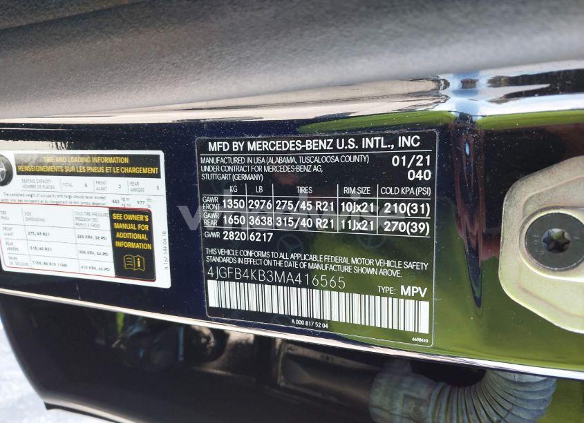 Photo 9 of 2021 Mercedes-benz Gle 350 4MATIC (VIN 4JGFB4KB3MA416565)