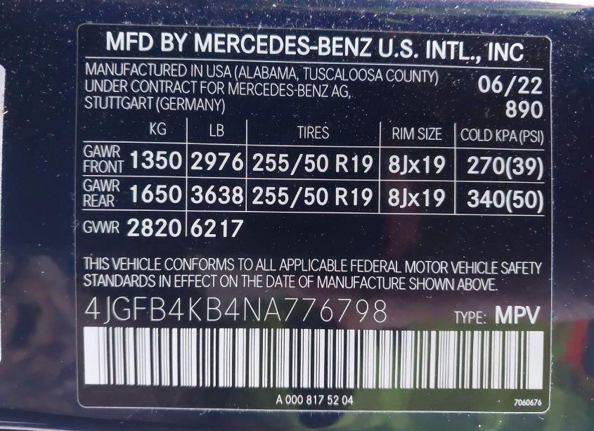 Photo 9 of 2022 Mercedes-benz Gle 350 4MATIC (VIN 4JGFB4KB4NA776798)