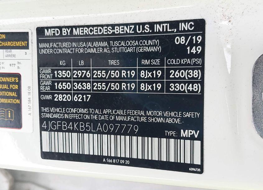 Photo 9 of 2020 Mercedes-benz Gle 350 4MATIC (VIN 4JGFB4KB5LA097779)