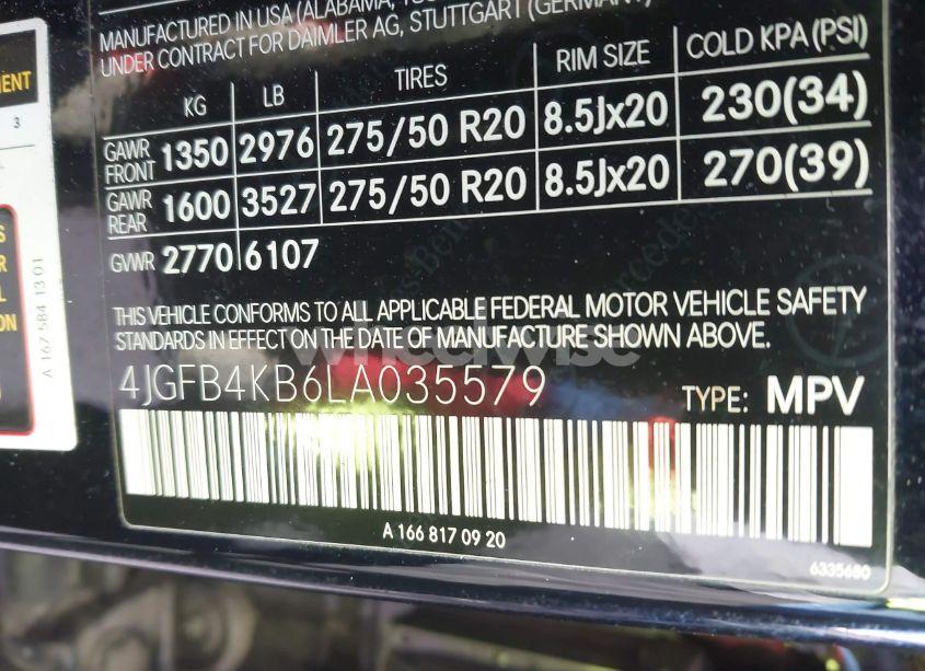 Photo 9 of 2020 Mercedes-benz Gle 350 4MATIC (VIN 4JGFB4KB6LA035579)