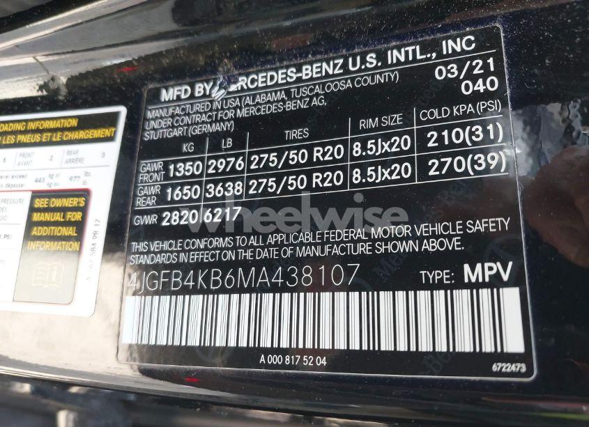 Photo 9 of 2021 Mercedes-benz Gle 350 4MATIC (VIN 4JGFB4KB6MA438107)