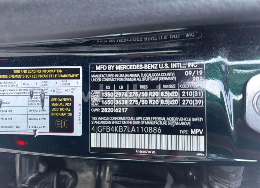 Photo 9 of 2020 Mercedes-benz Gle 350 4MATIC (VIN 4JGFB4KB7LA110886)