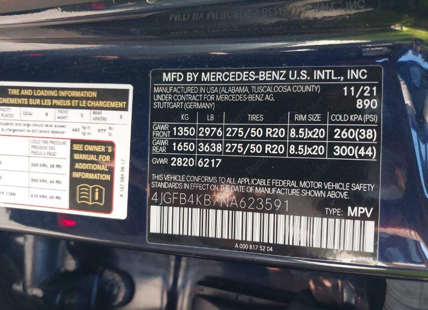 Photo 9 of 2022 Mercedes-benz Gle 350 4MATIC (VIN 4JGFB4KB7NA623591)