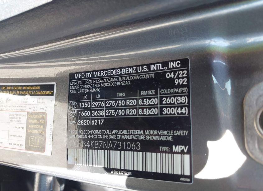 Photo 9 of 2022 Mercedes-benz Gle 350 4MATIC (VIN 4JGFB4KB7NA731063)