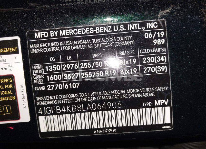 Photo 9 of 2020 Mercedes-benz Gle 350 4MATIC (VIN 4JGFB4KB8LA064906)