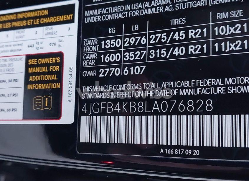 Photo 9 of 2020 Mercedes-benz Gle 350 4MATIC (VIN 4JGFB4KB8LA076828)