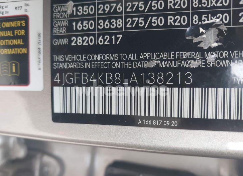 Photo 9 of 2020 Mercedes-benz Gle 350 4MATIC (VIN 4JGFB4KB8LA138213)