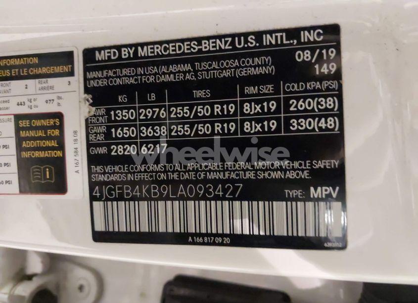 Photo 9 of 2020 Mercedes-benz Gle 350 4MATIC (VIN 4JGFB4KB9LA093427)