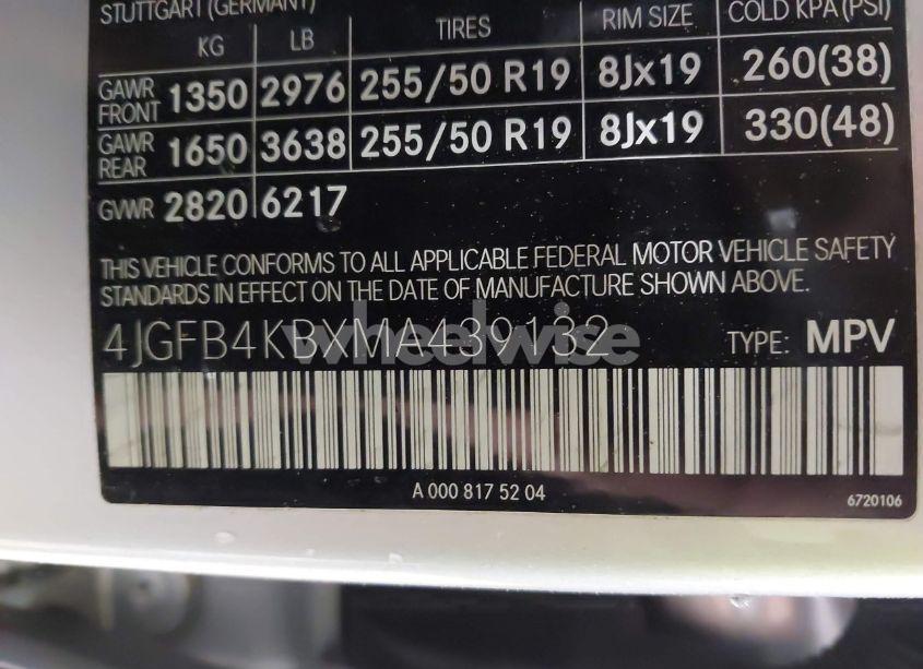Photo 9 of 2021 Mercedes-benz Gle 350 4MATIC (VIN 4JGFB4KBXMA439132)