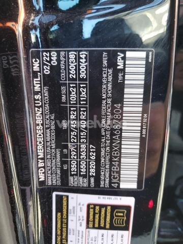 Photo 4 of 2022 MERCEDES-BENZ GLE 350 4MATIC (VIN 4JGFB4KBXNA687804)