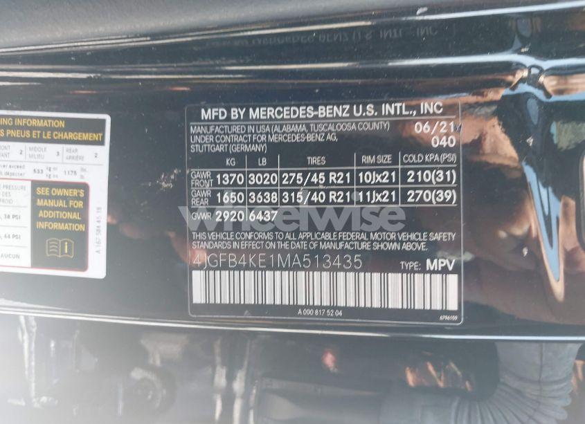 Photo 9 of 2021 Mercedes-benz Gle 350 4MATIC (VIN 4JGFB4KE1MA513435)