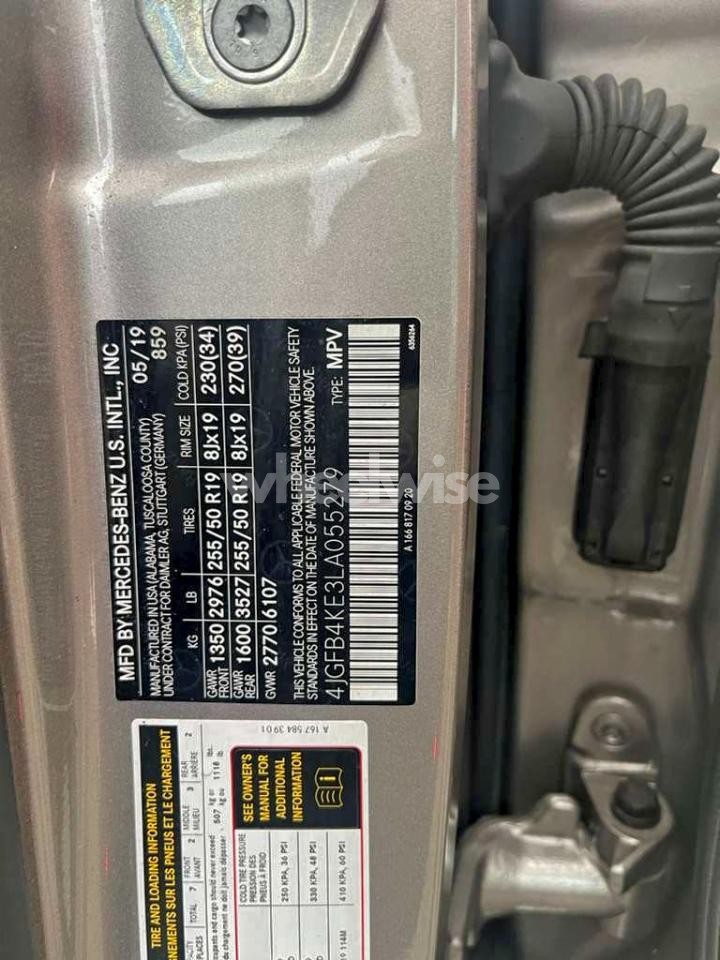 Photo 10 of 2020 MERCEDES-BENZ GLE 350 4MATIC (VIN 4JGFB4KE3LA055279)