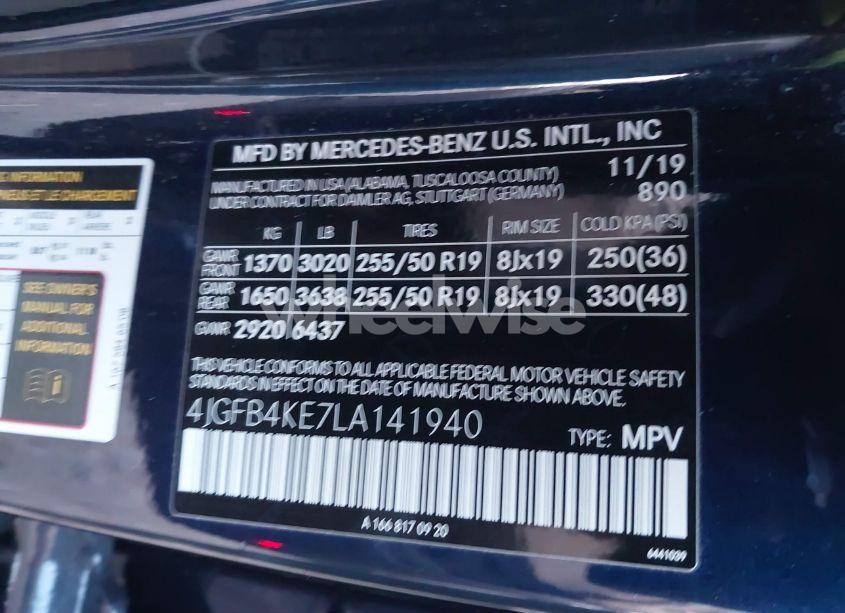 Photo 9 of 2020 Mercedes-benz Gle 350 4MATIC (VIN 4JGFB4KE7LA141940)