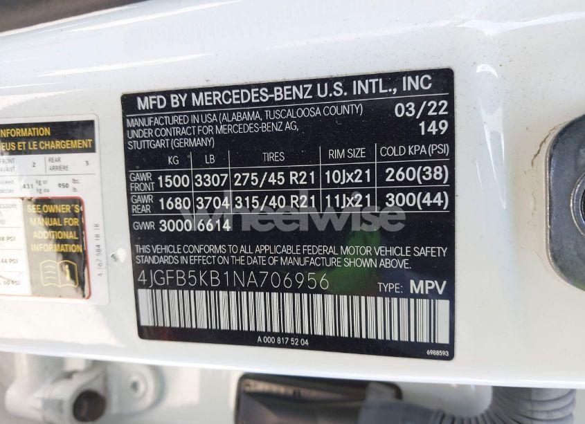 Photo 9 of 2022 Mercedes-benz Gle 450 4MATIC (VIN 4JGFB5KB1NA706956)