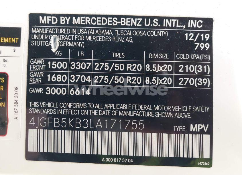 Photo 9 of 2020 Mercedes-benz Gle 450 4MATIC (VIN 4JGFB5KB3LA171755)