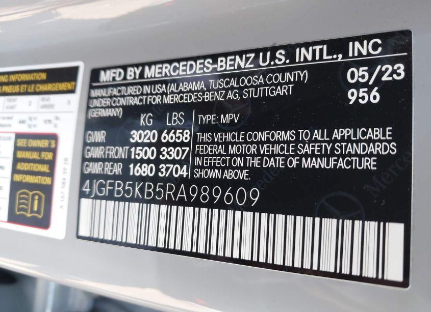 Photo 9 of 2024 Mercedes-benz Gle 450 4MATIC (VIN 4JGFB5KB5RA989609)