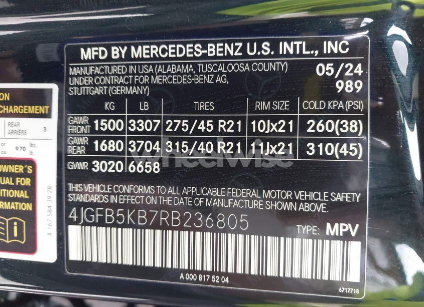 Photo 9 of 2024 Mercedes-benz Gle 450 4MATIC (VIN 4JGFB5KB7RB236805)