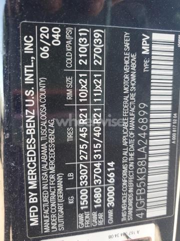 Photo 5 of 2020 MERCEDES-BENZ GLE 450 4MATIC N/A (VIN 4JGFB5KB8LA246899)