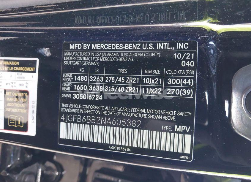 Photo 9 of 2022 Mercedes-benz Amg GLE 53 4MATIC (VIN 4JGFB6BB2NA605382)