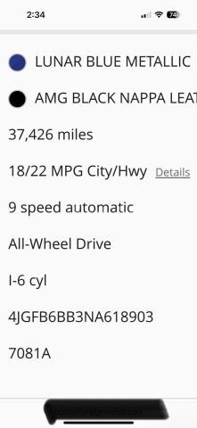 Photo 2 of 2022 MERCEDES-BENZ GLE AMG 53 4MATIC (VIN 4JGFB6BB3NA618903)