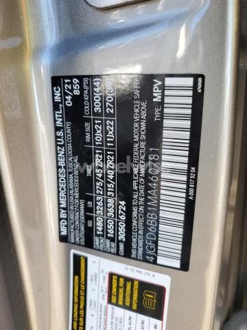 Photo 5 of 2021 MERCEDES-BENZ GLE COUPE AMG 53 4MATIC (VIN 4JGFD6BB1MA460781)