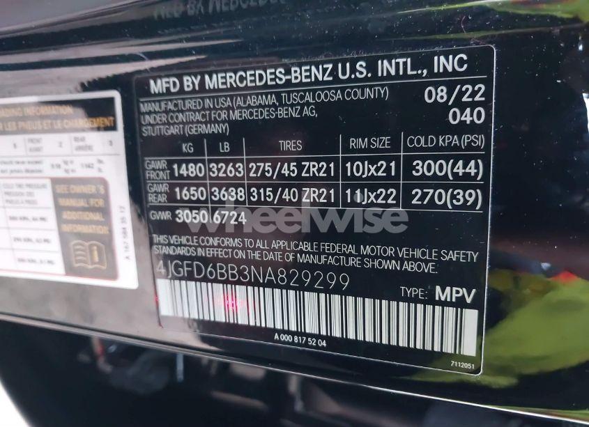 Photo 9 of 2022 Mercedes-benz Amg GLE 53 COUPE 4MATIC (VIN 4JGFD6BB3NA829299)