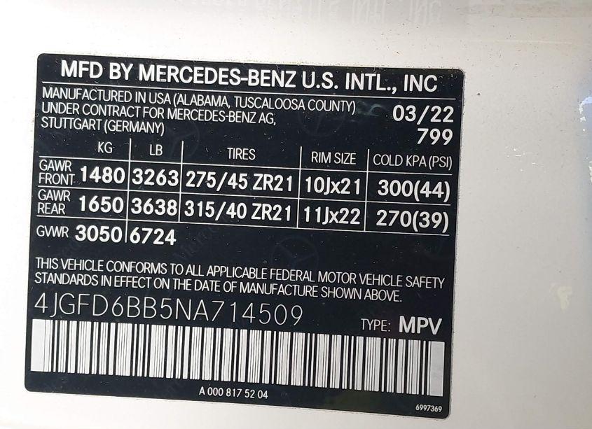 Photo 9 of 2022 Mercedes-benz Amg GLE 53 COUPE 4MATIC (VIN 4JGFD6BB5NA714509)