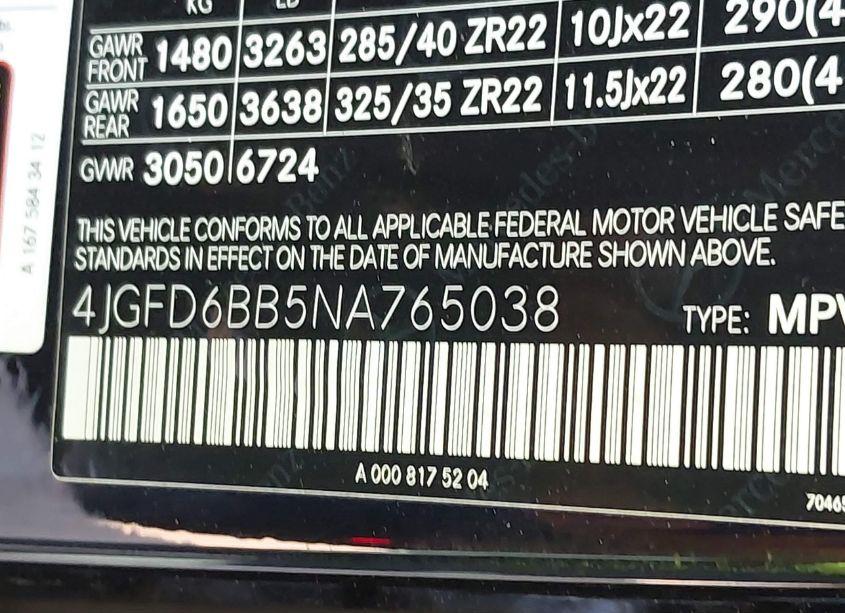 Photo 9 of 2022 Mercedes-benz Amg GLE 53 COUPE 4MATIC (VIN 4JGFD6BB5NA765038)