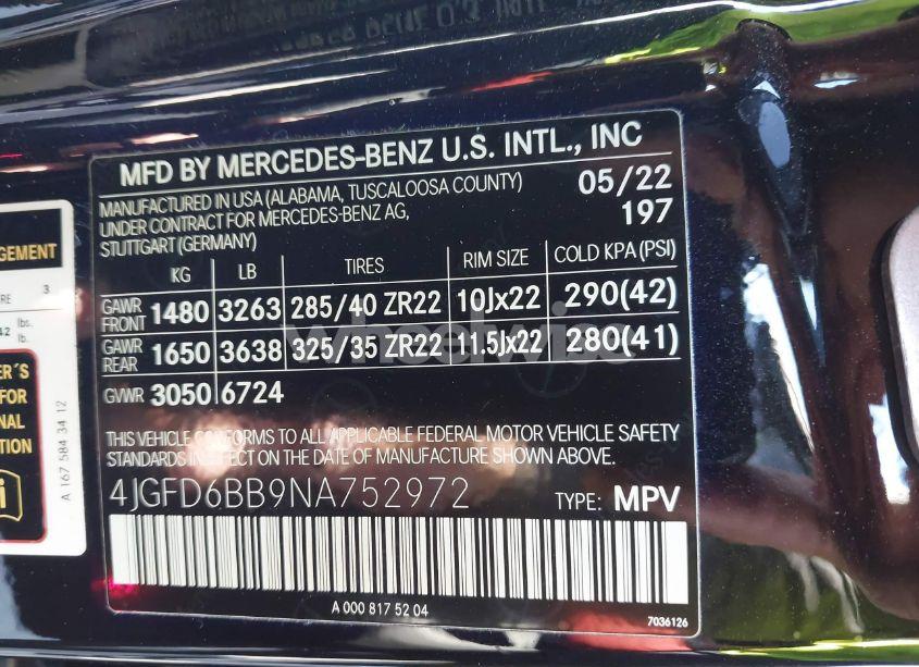 Photo 9 of 2022 Mercedes-benz Amg GLE 53 COUPE 4MATIC (VIN 4JGFD6BB9NA752972)