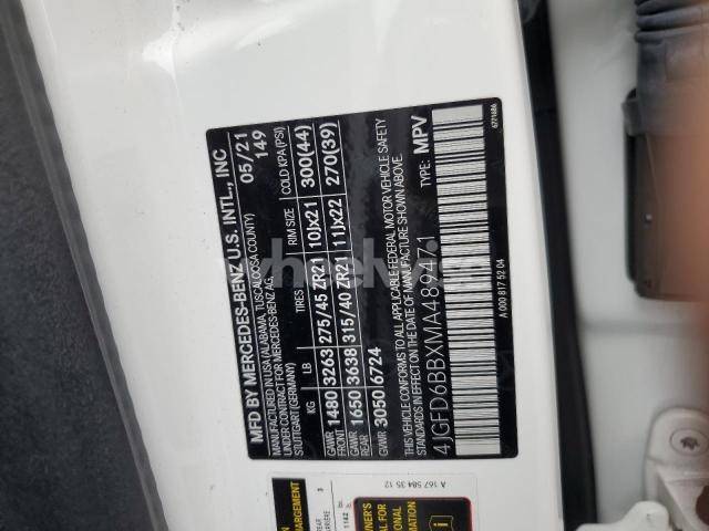 Photo 3 of 2021 MERCEDES-BENZ GLE COUPE AMG 53 4MATIC (VIN 4JGFD6BBXMA489471)