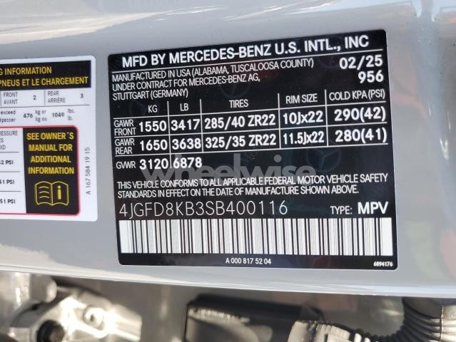 Photo 12 of 2025 MERCEDES-BENZ GLE COUPE 63 S 4MATIC AMG (VIN 4JGFD8KB3SB400116)