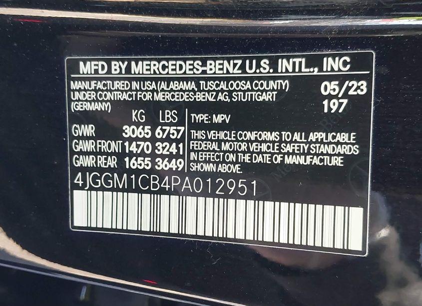 Photo 9 of 2023 Mercedes-benz Eqe 350 SUV 4MATIC (VIN 4JGGM1CB4PA012951)