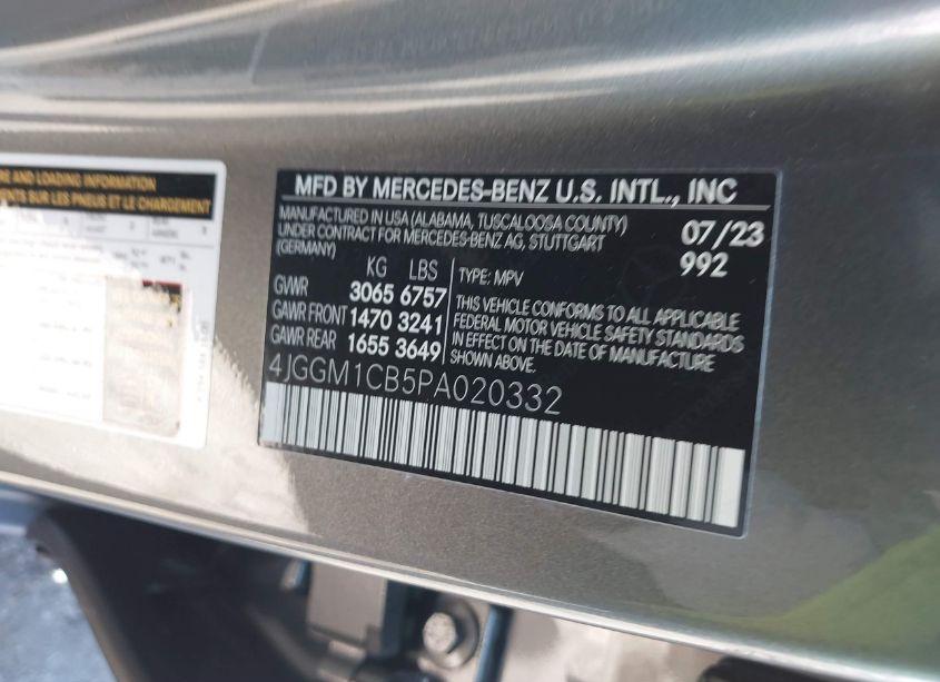 Photo 9 of 2023 Mercedes-benz Eqe 350 SUV 4MATIC (VIN 4JGGM1CB5PA020332)