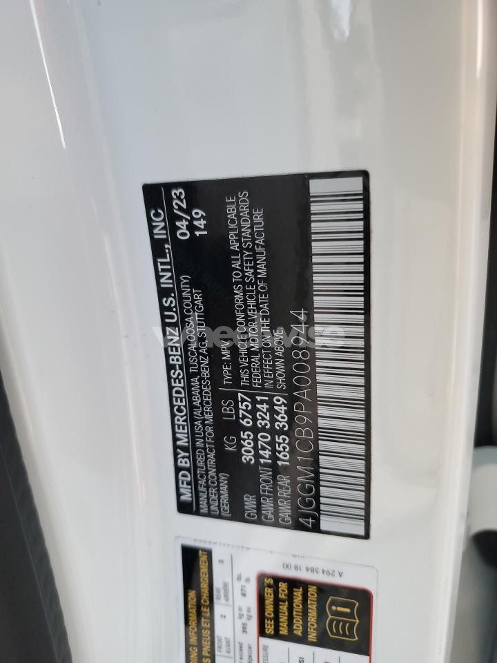 Photo 14 of 2023 MERCEDES-BENZ EQE SUV 350 4MATIC (VIN 4JGGM1CB9PA008944)