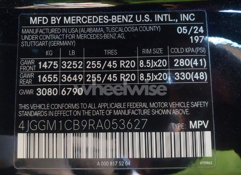 Photo 9 of 2024 Mercedes-benz Eqe 350 SUV 4MATIC (VIN 4JGGM1CB9RA053627)