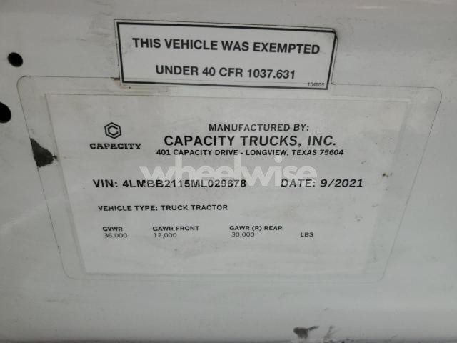 Photo 5 of 2021 CAPT TJ5000 YARD TRUCK (VIN 4LMBB2115ML029678)