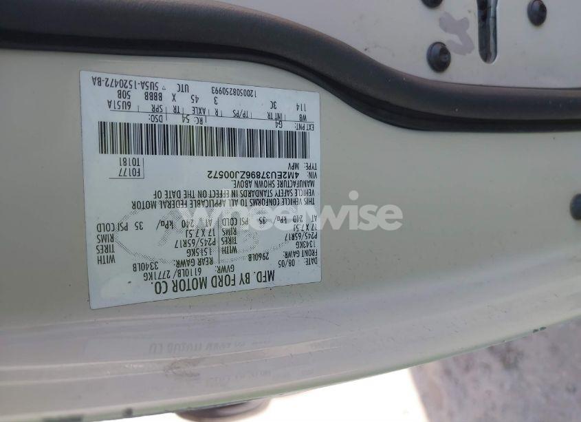 Photo 9 of 2006 Mercury Mountaineer LUXURY (VIN 4M2EU37896ZJ00572)