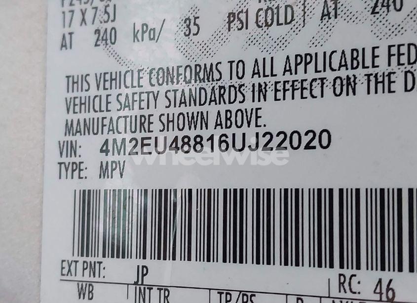 Photo 9 of 2006 Mercury Mountaineer PREMIER (VIN 4M2EU48816UJ22020)